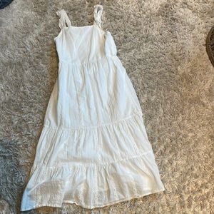 White target long dress